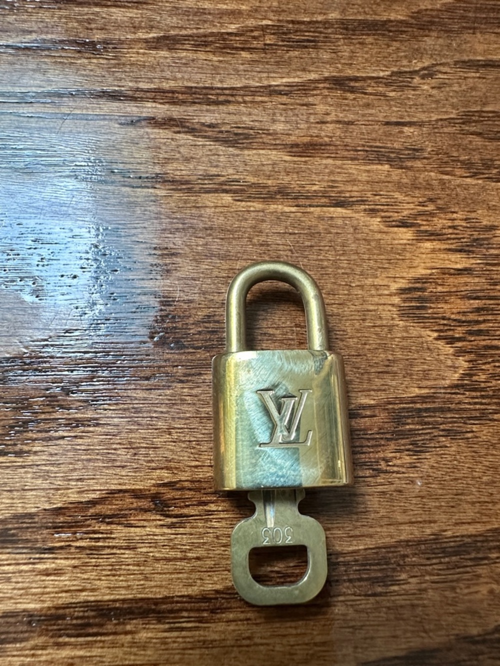 Louis Vuitton Brass Padlock in Gold Tone